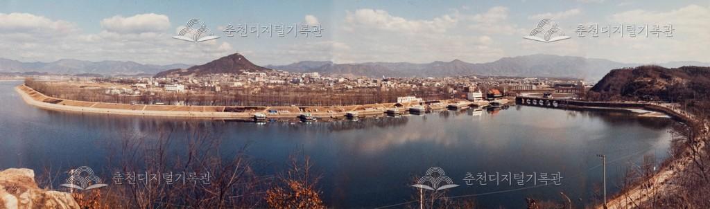 공지천 매립 전 풍경 이미지