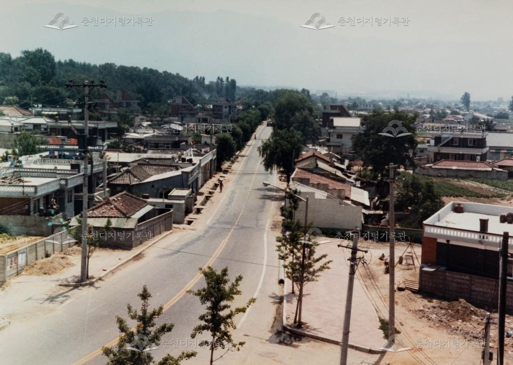 효자동에서 석사동 방향 도로 이미지