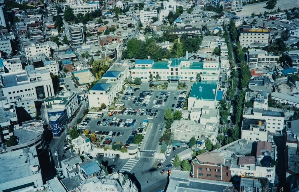 춘천시청 항공사진 이미지