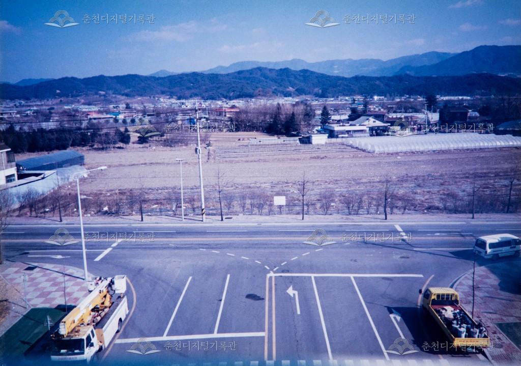 인형극장 사거리 개통 전과 공사 현장 모습 이미지