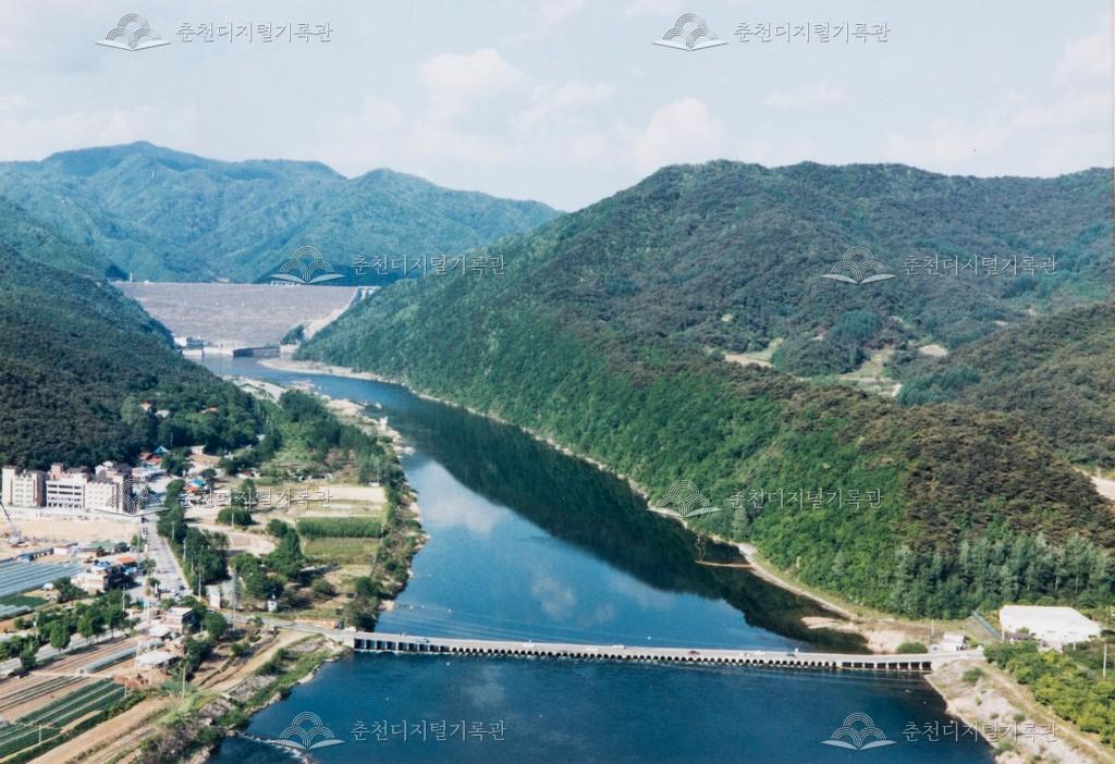 신북읍 세월교 인근 항공 사진 이미지