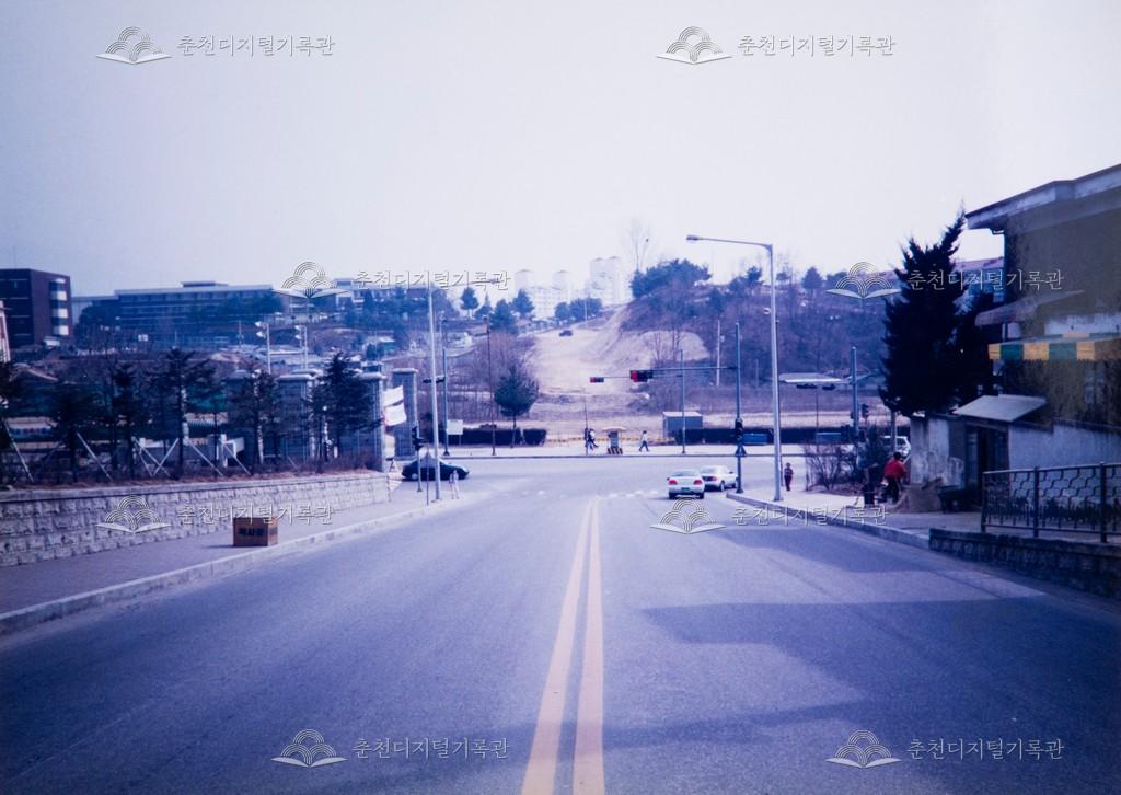 효자동 강원대학교 정문 부근 도로개설 이미지