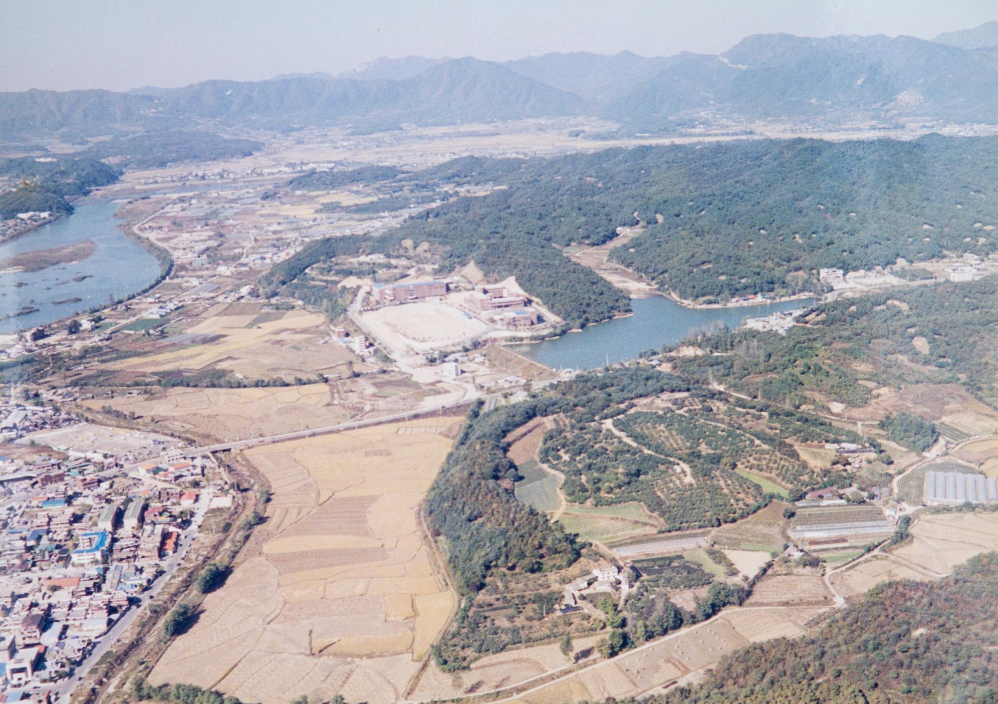 동면 장학리 일대 항공사진 이미지