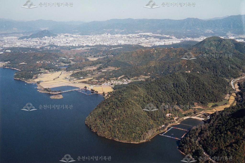 송암동, 칠전동 일대 항공사진 이미지