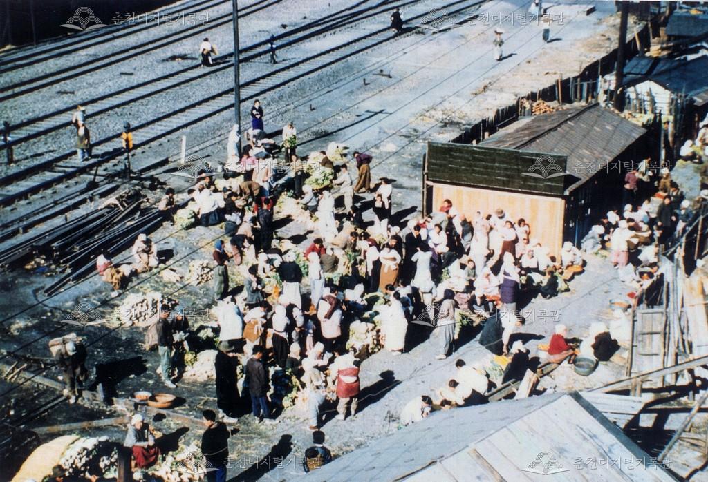 춘천역 장터 이미지