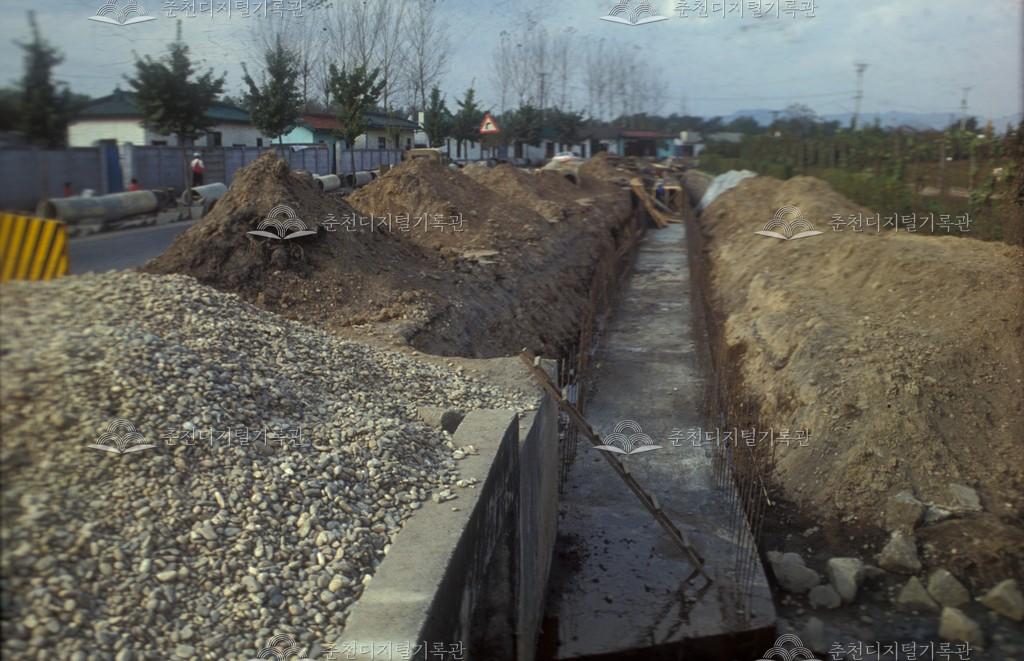 근화동 하수도 공사 현장 이미지