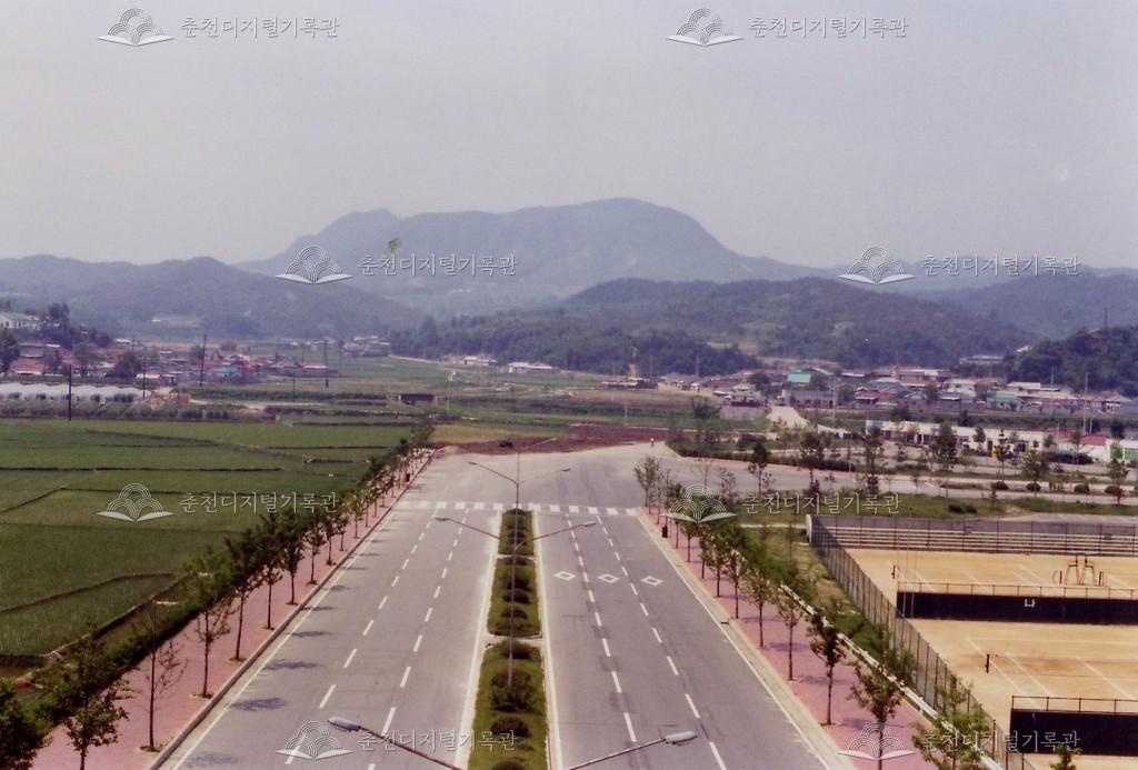 온의동에서 칠전동 방향 도로 공사 현장 이미지