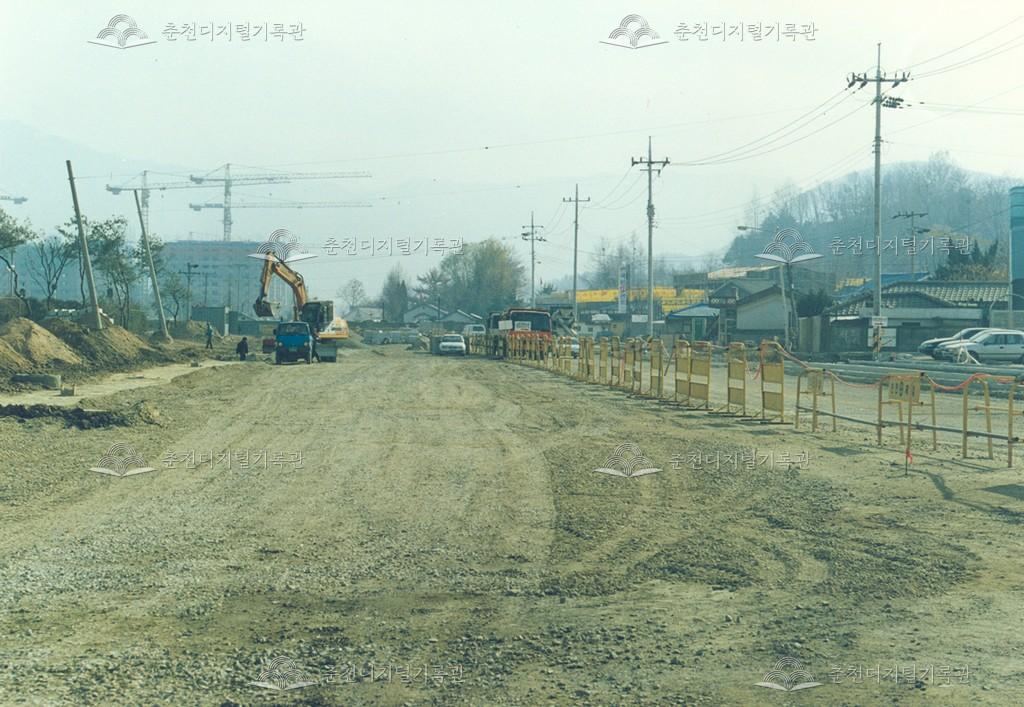 퇴계동 호반순환로 확장공사 이미지