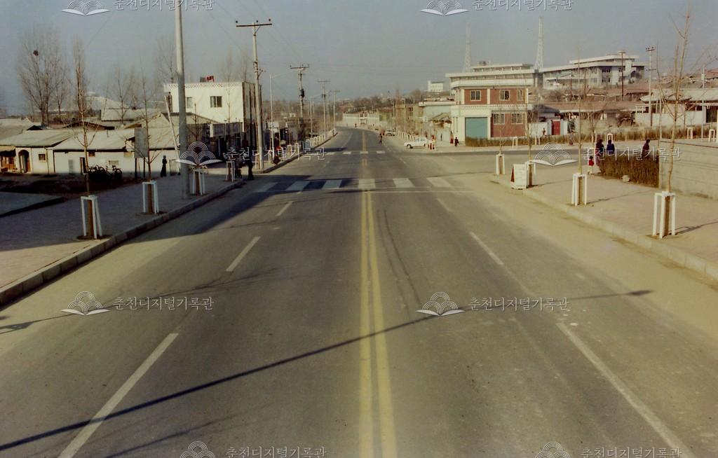 강원대학교 진입로 앞 삼거리 이미지