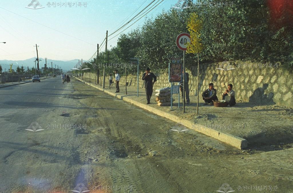 효자동 춘천교육대학교부설초등학교 앞 도로 풍경 이미지