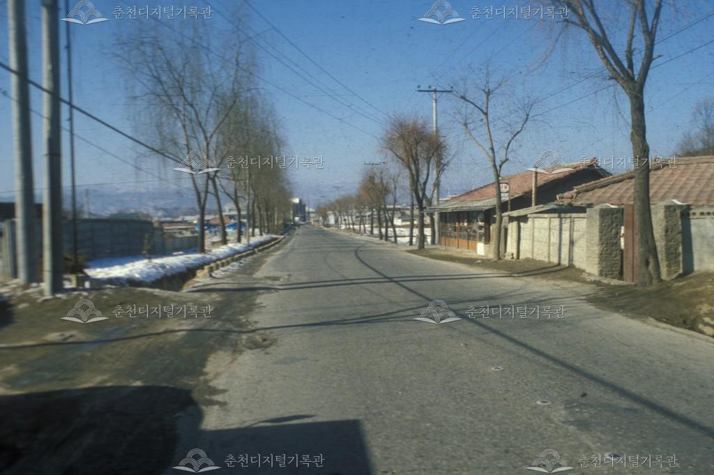 효자동에서 석사동 방향 도로 이미지