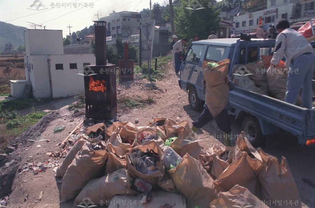 남산면 강촌리 쓰레기 소각장 이미지