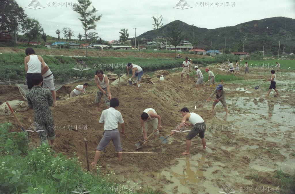 동내면 학곡리 수해피해복구 현장 이미지