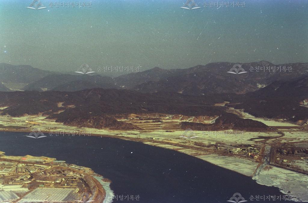 후평동, 우두동 일대 항공사진 이미지