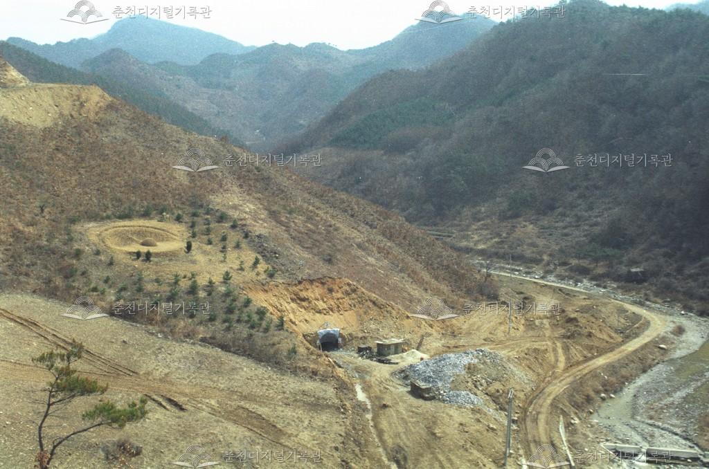 원창저수지 공사 현장 이미지