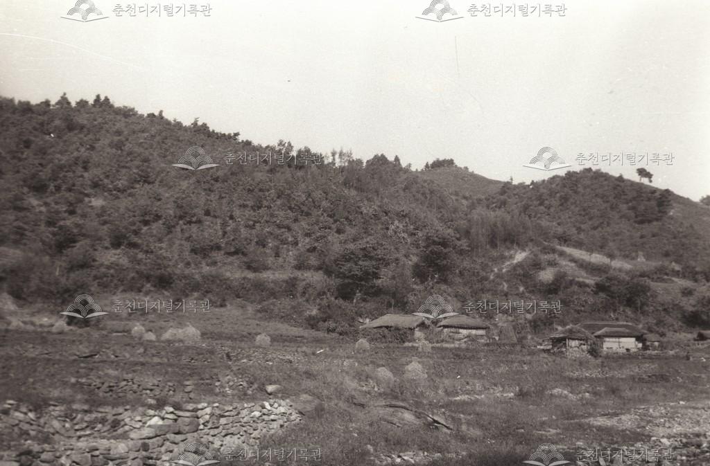 북산면 소양호 주변 마을 이미지