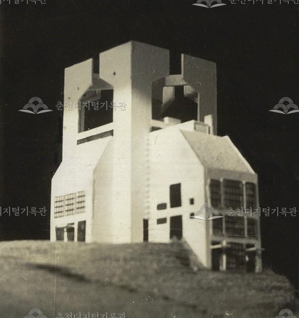 옛 춘천중앙감리교회 건축 모형 이미지