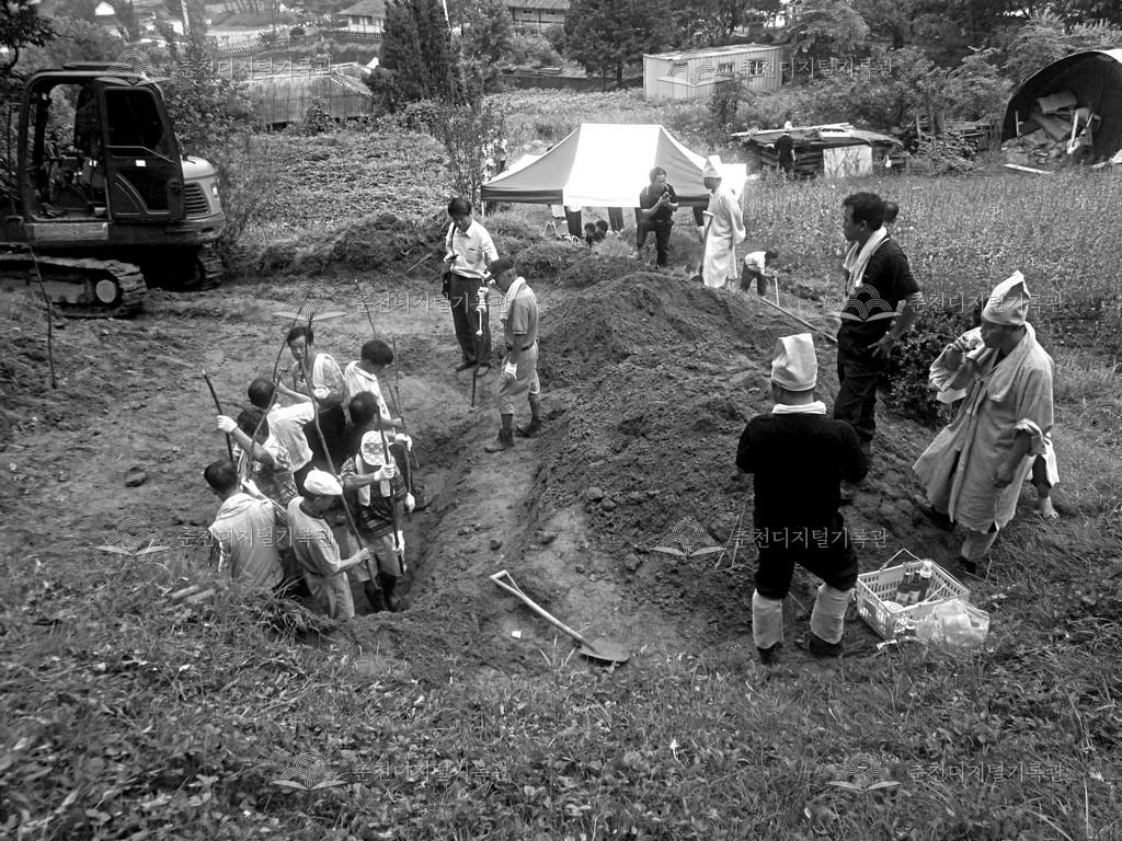 가정리 회다지 장면 이미지