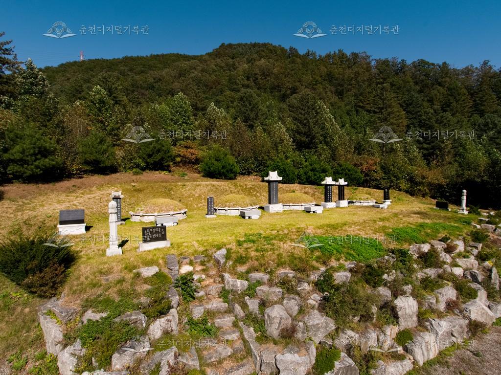 의병장 류홍석, 류제원, 윤희순, 
류돈상 묘역 이미지