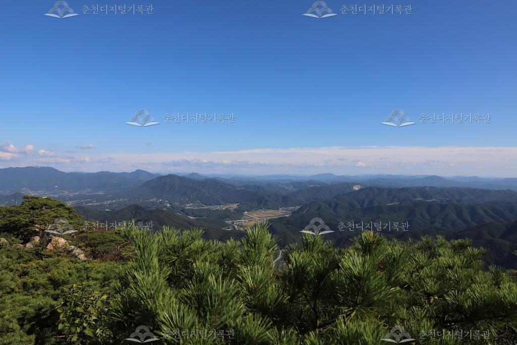 삼악산 정상에서 바라본 춘천 이미지