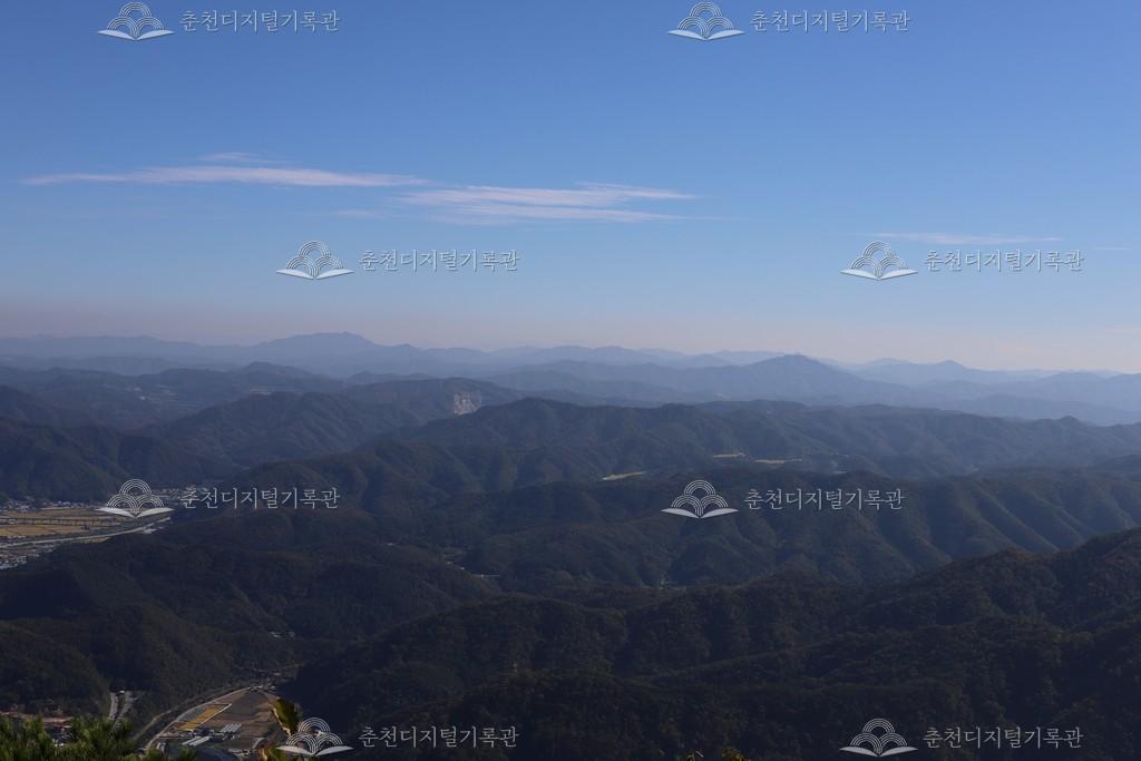 삼악산 정상에서 바라본 춘천 이미지