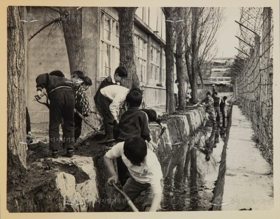 화단 및 배수로 정비 이미지