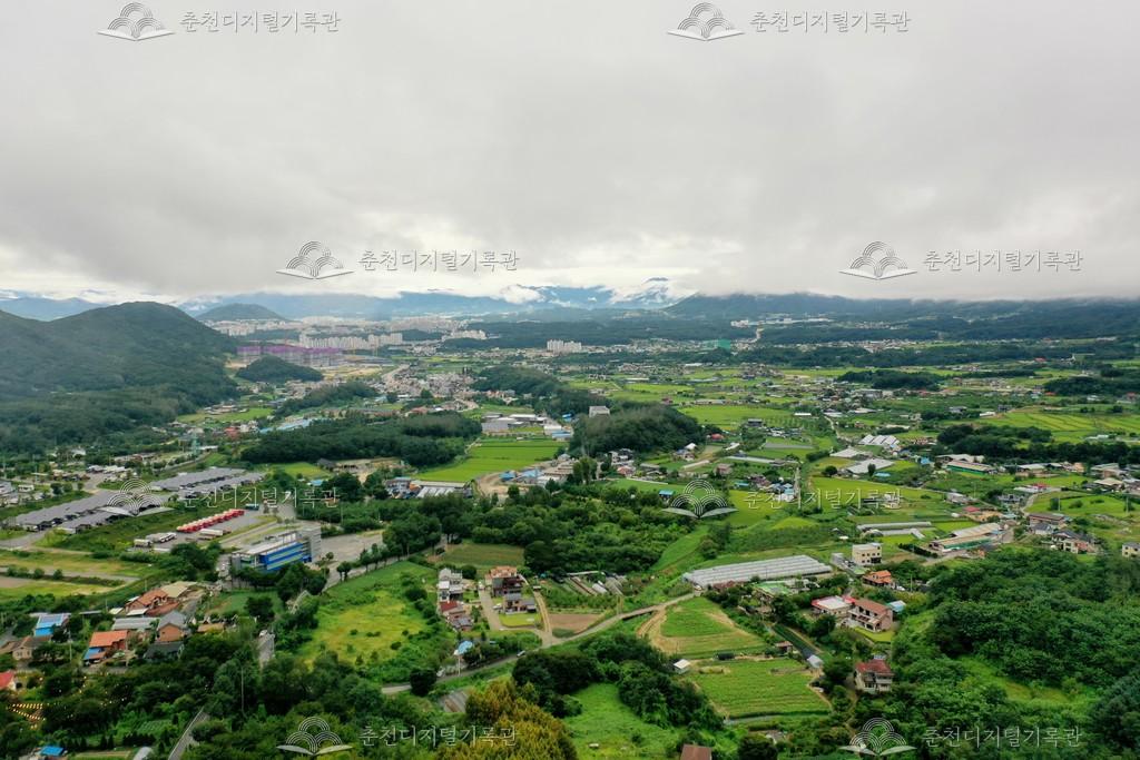 원창고개에서 바라본 동내면 이미지