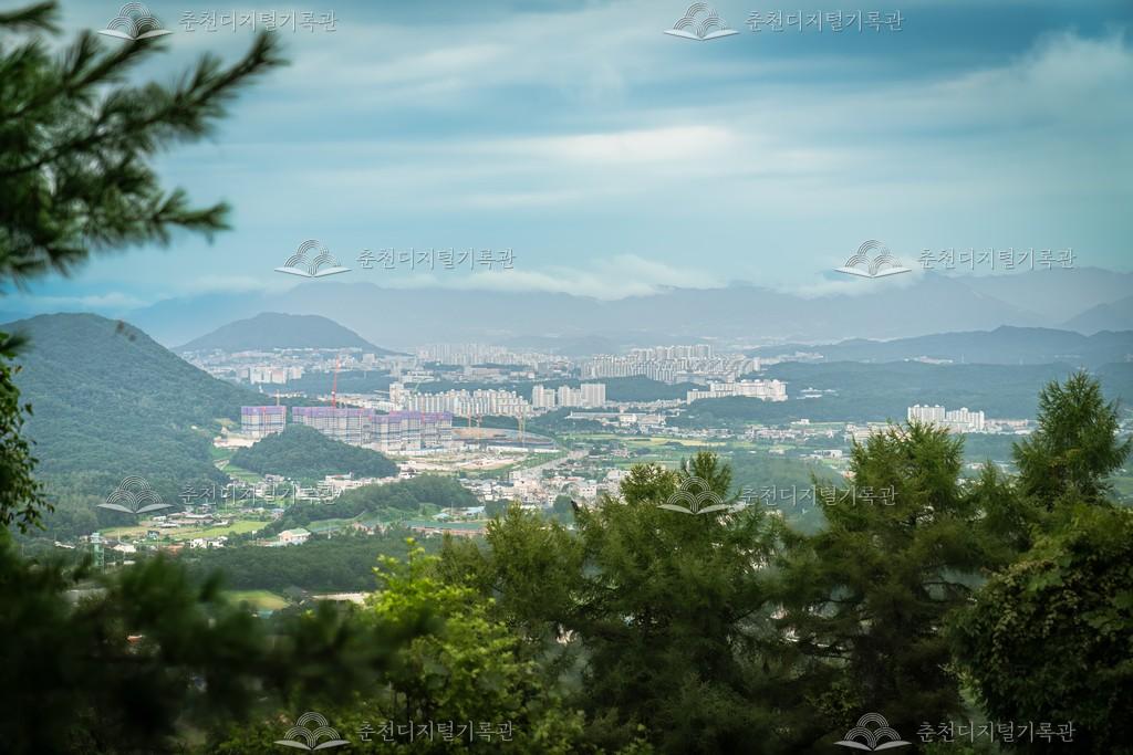 춘천휴게소에서 보이는 춘천 전경 이미지