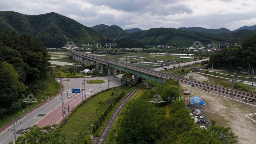 김유정로 원형교차로 이미지