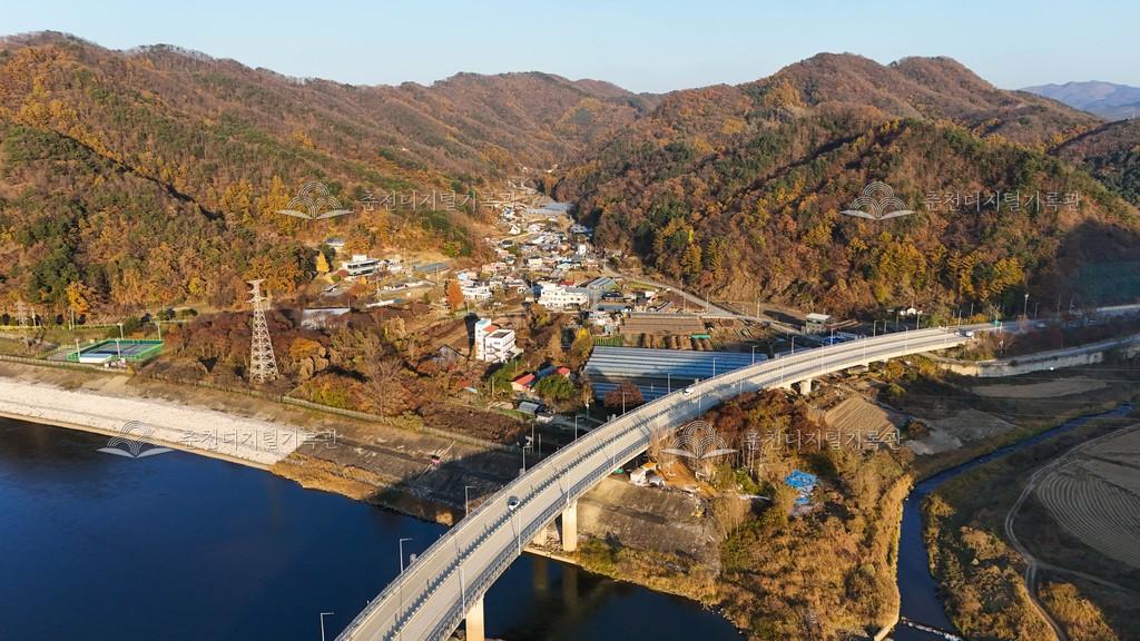 의암리 가을 마을 전경 이미지
