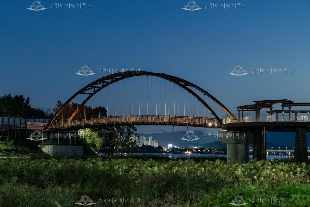마장달빛교 야경 이미지