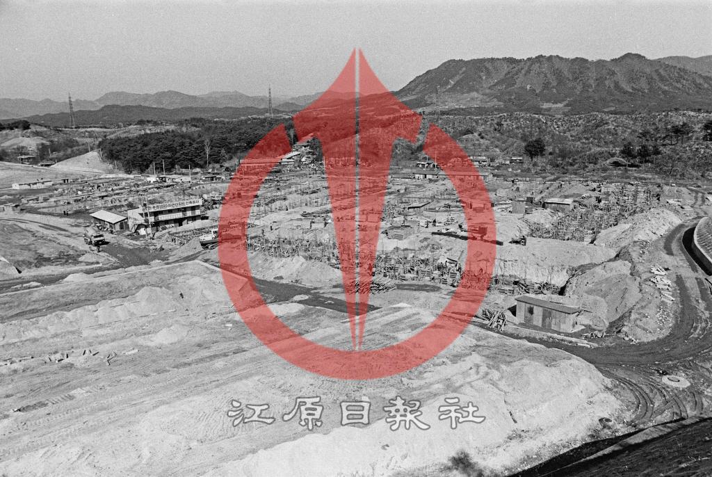 1980년대 후평동 차관아파트 신축공사 사진 이미지