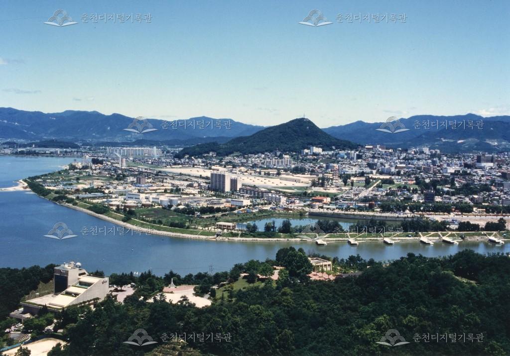 삼천동에서 바라본 춘천 전경 이미지