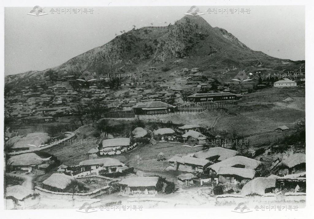 일제강점기 춘천읍 전경 사진 이미지