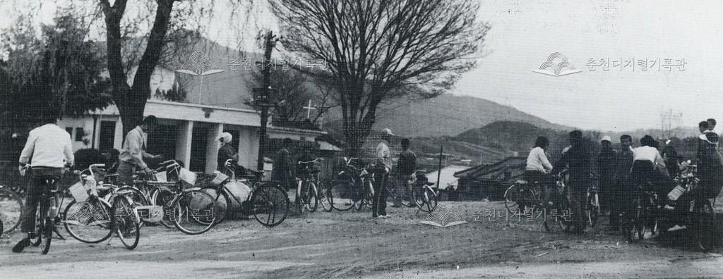 춘천교육대학 자전거 타기 이미지