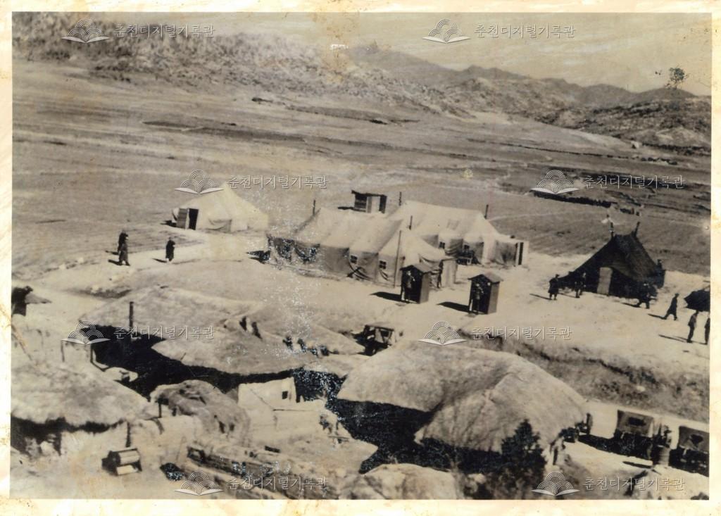 한국전쟁 시기 미군막사 사진 이미지