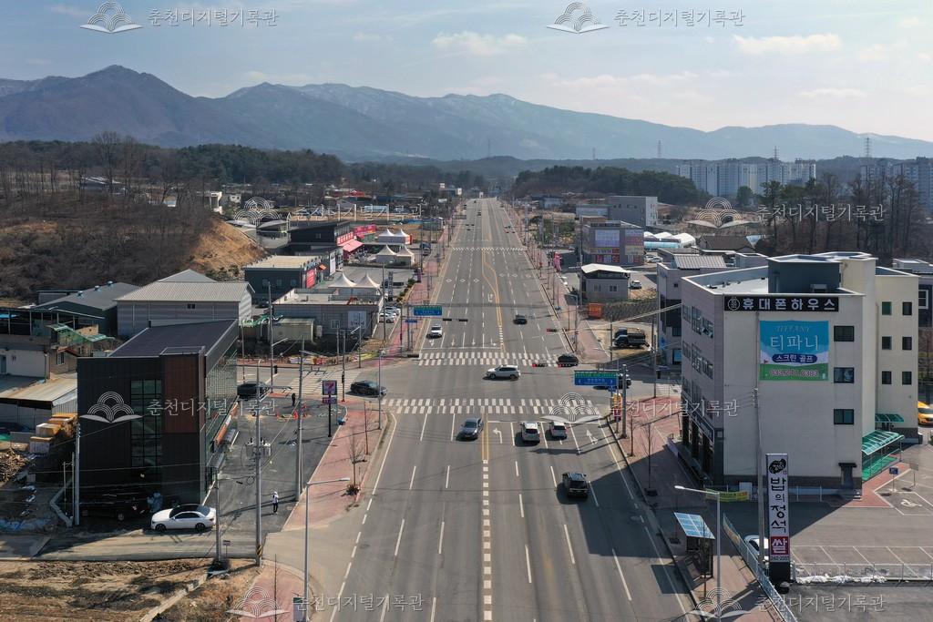 춘천여자고등학교 앞 사거리 사진 이미지