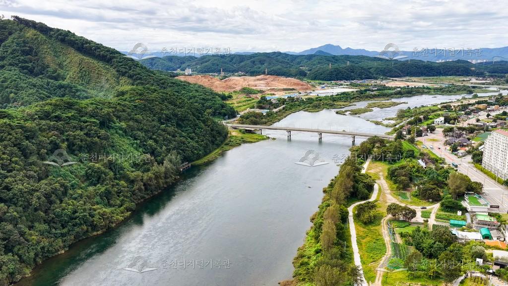 소양7교와 소양강 이미지