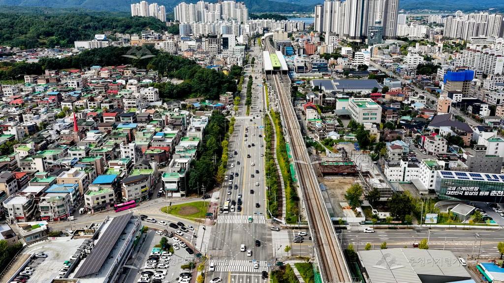 영서로 남춘천역 인근 모습 이미지