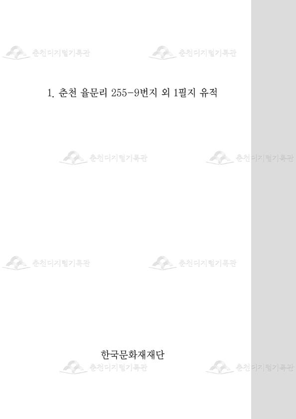 춘천 율문리 255-9번지 유적 이미지