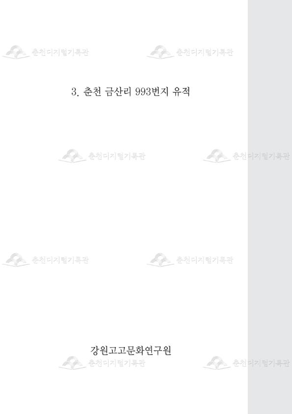 춘천 금산리 993번지 유적 이미지