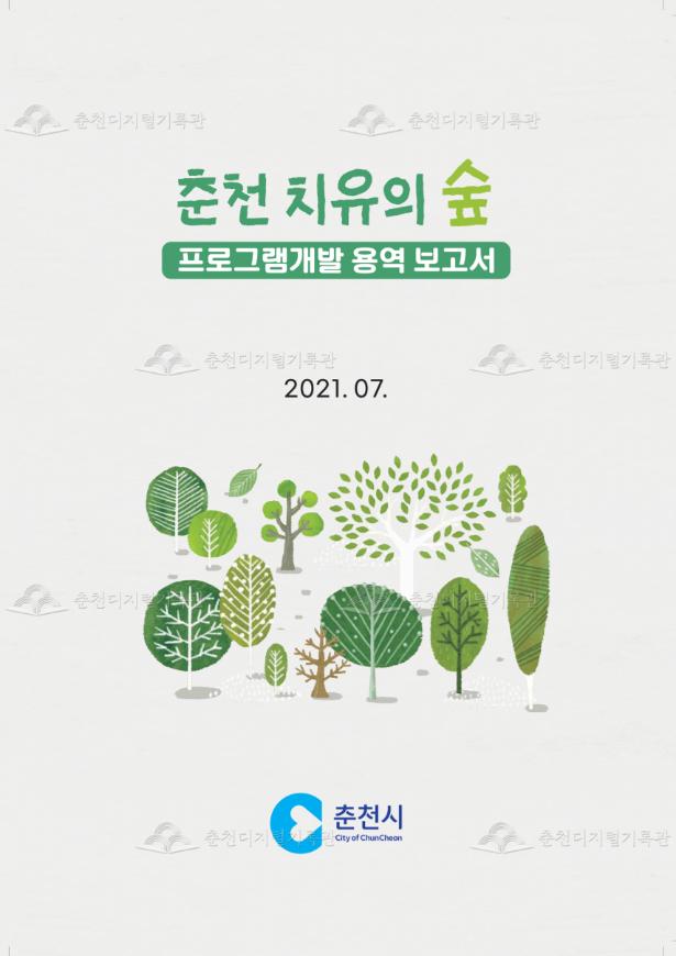 춘천 치유의 숲 프로그램개발 용역 보고서 이미지