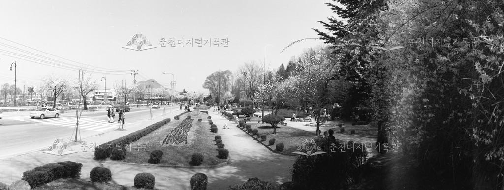 공지천 분수 공원 이미지