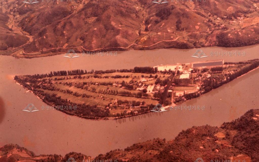 남이섬 항공촬영 이미지