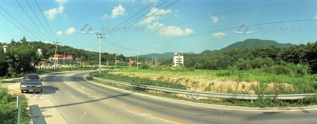 동면 노루목 저수지 주변 도로 이미지