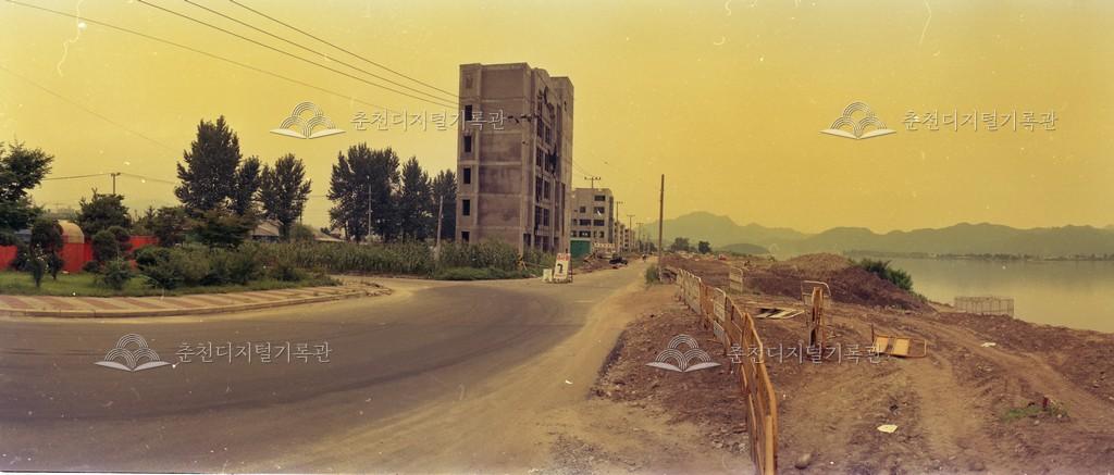 호반순환도로 확장 공사 이미지