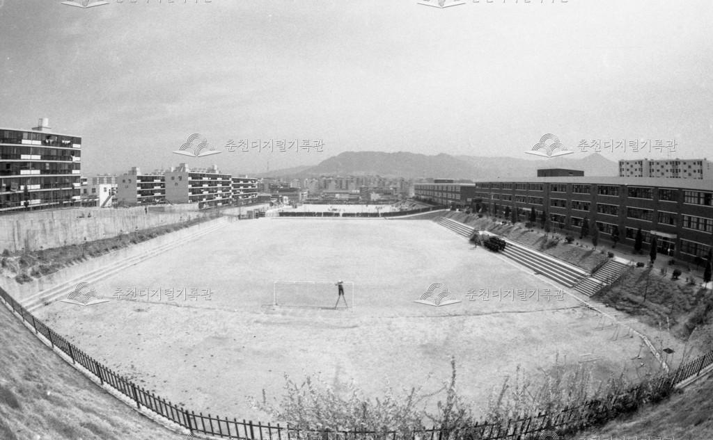 1980년대 후평중학교 모습 이미지