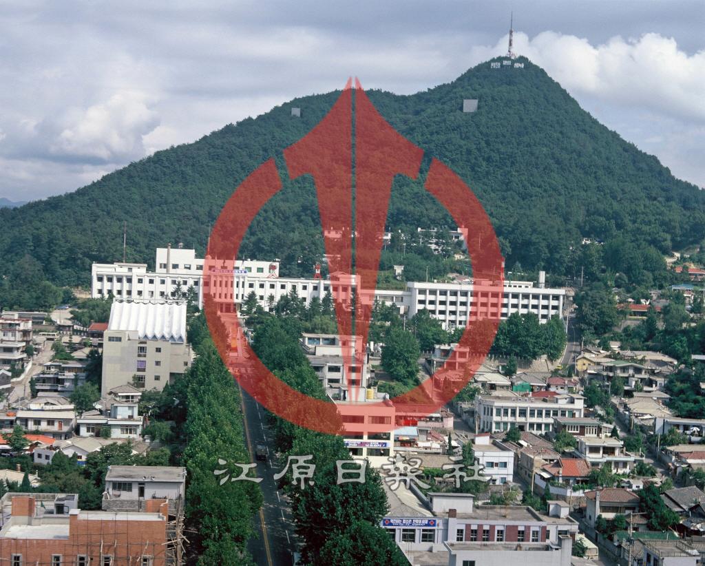 강원도청 청사 항공촬영 이미지