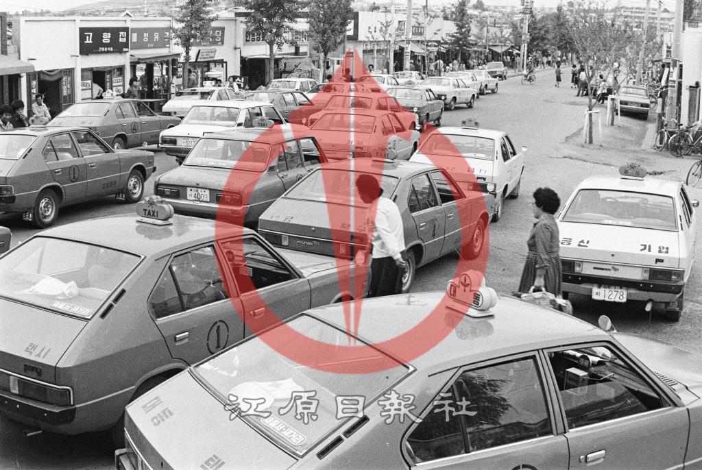 남춘천역전 교통 혼잡 이미지