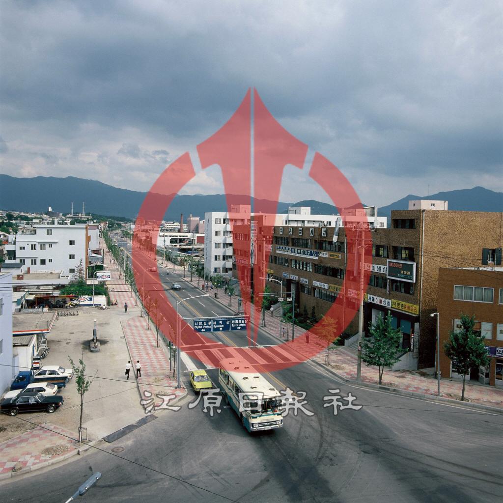 남부시장상가 옆 효자동 도로 이미지